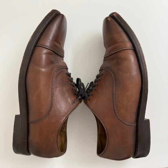 Thursday Boot Co. Executive Cap Toe Oxford Dress Shoes Brown Leather Mens Sz 8.5 main image 4
